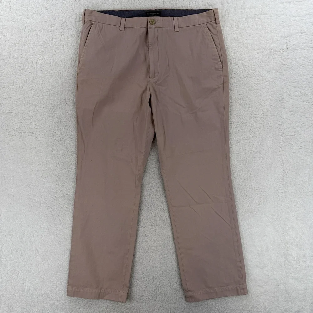Banana Republic Aiden Chino Pants Mens 38x30 Pink Straight Leg Cotton Casual